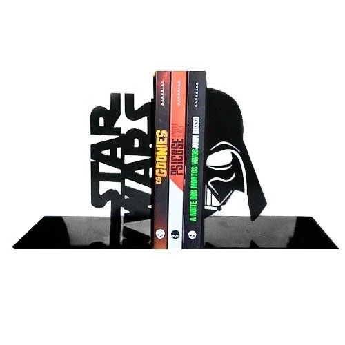 Dekoratif Metal Kitap Tutucu Star Wars Sıluet Kitaplık Organizer Destek