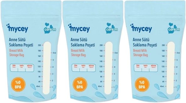 Mycey Anne Sütü / Süt Saklama Poşeti 25 Li Pk Tekli (3 Lü Set)