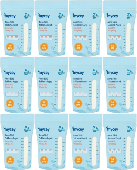 Mycey Anne Sütü / Süt Saklama Poşeti 25 Li Pk Tekli (12 Li Set)