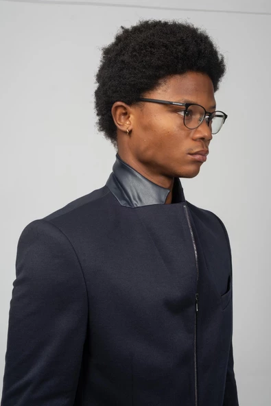 CEKMON Erkek Çift Yönden Açılır Detaylı Esneyen Kumaşdan Spor Ceket - 10