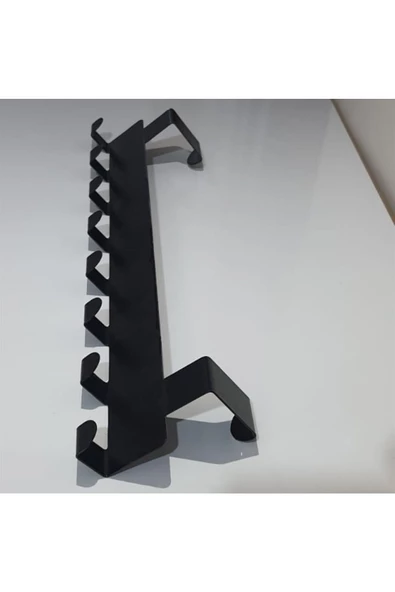 Metal Mat Siyah Amerikan Kapı Arkası Askılık Organizer Askılık Ve Banyo Kapı Arkası Askı - 6