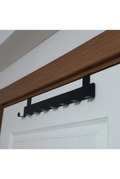 Metal Mat Siyah Amerikan Kapı Arkası Askılık Organizer Askılık Ve Banyo Kapı Arkası Askı - 2
