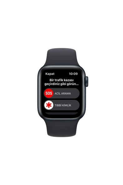 Apple Watch SE 40mm GPS Gece Yarısı Alüminyum Kasa ve Gece Yarısı Spor Kordon (Apple Türkiye Garantili)