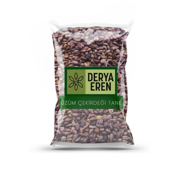 Siyah Üzüm Çekirdeği Tane 1 kg (Vitis Vinifera), Derya Eren