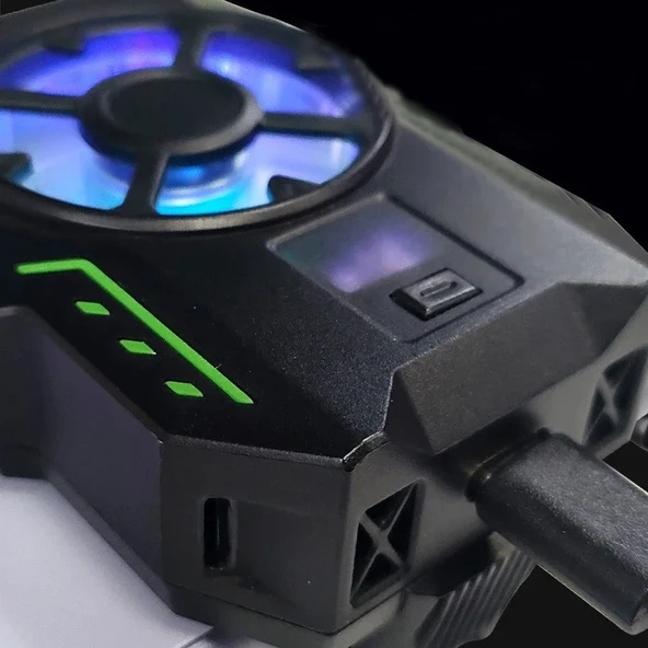 Sprange SRMC2 Radyatörlü Dijital Göstergeli Led Aydınlatmalı Telefon Soğutucu Fan - 6