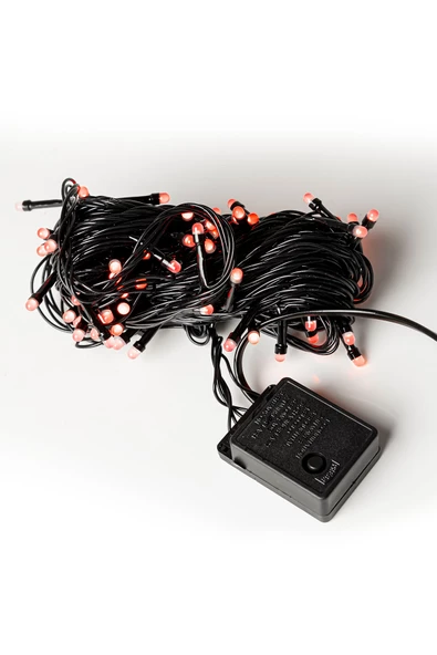 Yılbaşı Kırmızı Led Işık Eklemeli 80 Ampul 8 Metre - 3