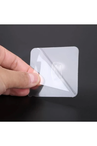 Kendinde Yapışkanlı Şeffaf Kablo Tutucu Diş Fırçası Askısı 5 Adet - 5