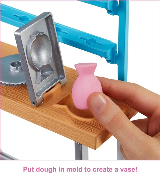 Barbie Sanat Atölyesi Oyun Seti HCM85 - Resim 3