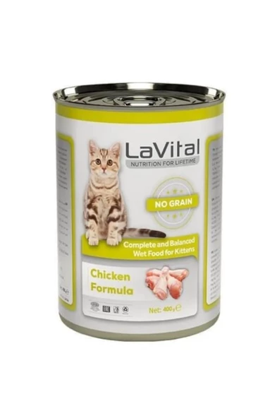 LaVital Tavuklu Yavru Kedi Yaş Maması 400 Gr