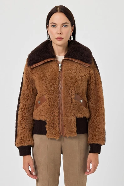 Karina Taba Tüylü Mont