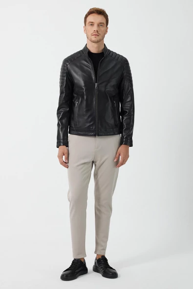 Caronte Siyah Deri Mont - 4