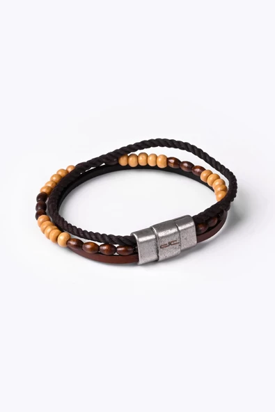 Hakiki (Gerçek) Deri Bileklik Kahverengi Taba 117548 - 2