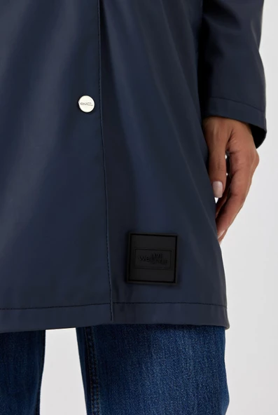 Ladonna Lacivert Suni Yağmurluk - 6