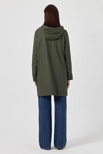 Renata Haki Yeşil Suni Yağmurluk - 4