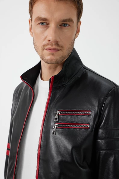 Valentino Siyah Deri Mont - 5