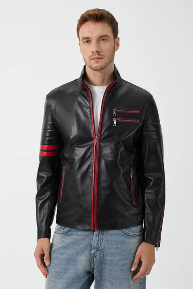 Valentino Siyah Deri Mont