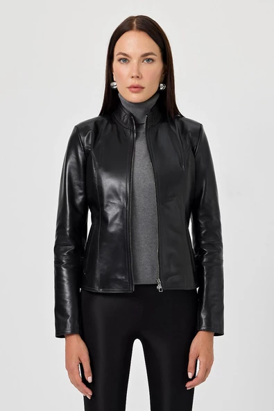 Antonella Siyah Deri Mont - 2