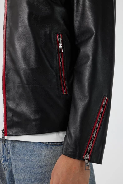 Valentino Siyah Deri Mont - 6