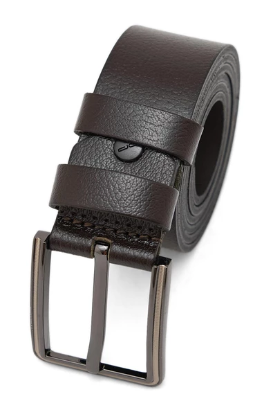 Erkek Kahverengi Deri Kemer 112533 - Resim 2