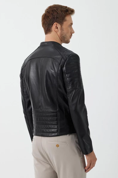 Paolo Siyah Deri Mont - 5