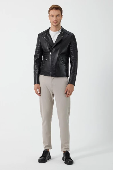 Paolo Siyah Deri Mont - 4