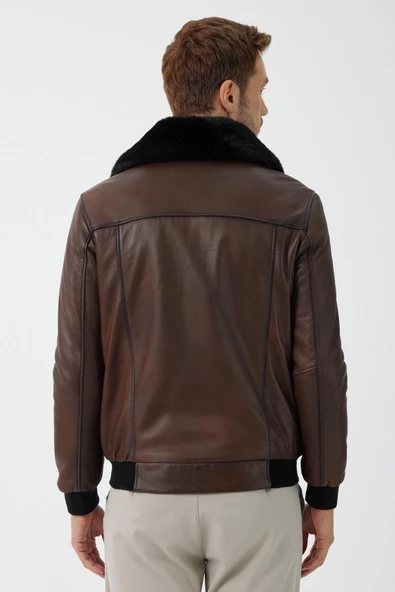 Delrick  Kahverengi Deri Mont - 3