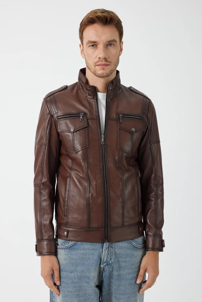 Diocle Kahverengi Deri Mont