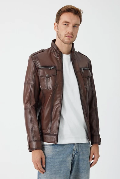 Diocle Kahverengi Deri Mont - 2