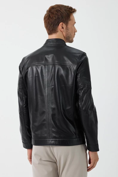 Tete Siyah Deri Mont - 4