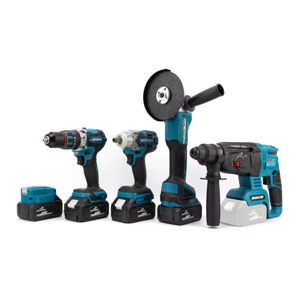 Dawreek Beşli Set MK350 (Power Bank Led 13mm Ç.Mandren+S.Sıkma+Ş.Spral+Ş.Hilti) - 2