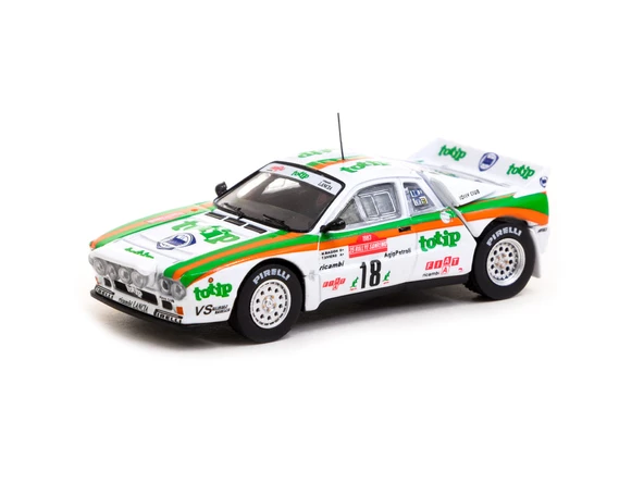 Tarmac Works 164 Lancia 037 Rally Rallye Sanremo 1983 #18 - HOBBY64+