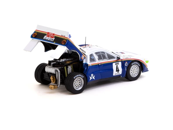 Tarmac Works 1/64 Lancia 037 Rally Rally Costa Brava 1985 #4 - HOBBY64+ - 2