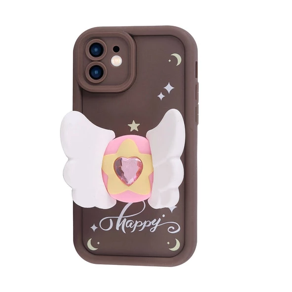 Apple iPhone 11 Kılıf Kamera Korumalı Figür Tasarımlı Redclick Kapya Kapak - Resim 5