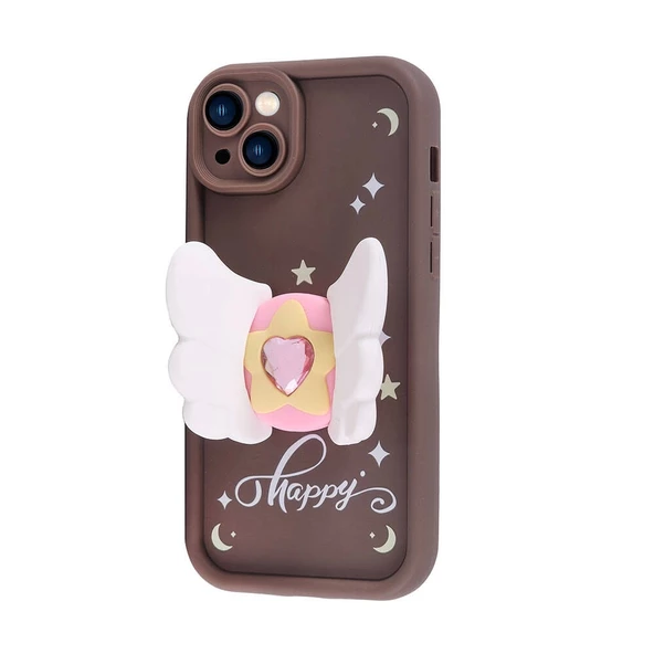 Apple iPhone 13 Kılıf Kamera Korumalı Figür Tasarımlı Redclick Kapya Kapak - Resim 5