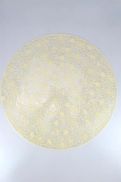 Digithome Acar 6’lı Amerikan Servisi Supla Yuvarlak Krem 38 Cm – ACR-281 C320.033 - 5