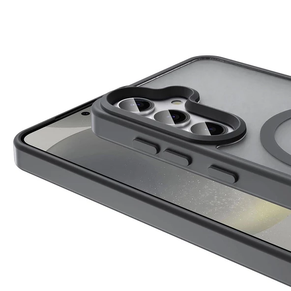 Galaxy S24 Kılıf Magsafe Şarj Özellikli Mat Arka Yüzey Redclick Sio Kapak - Resim 6