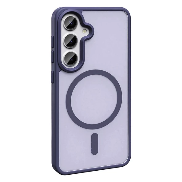 Galaxy S24 Kılıf Magsafe Şarj Özellikli Mat Arka Yüzey Redclick Sio Kapak - Resim 8