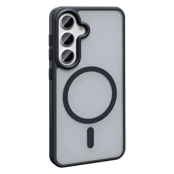 Galaxy S24 Kılıf Magsafe Şarj Özellikli Mat Arka Yüzey Redclick Sio Kapak - Resim 11