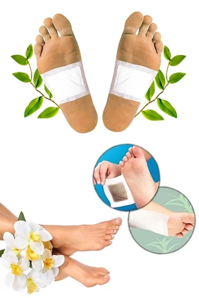 20 Adet Bitkisel Knoki Detox Detoks Ayak Bandı Bant Toksin Atıcı