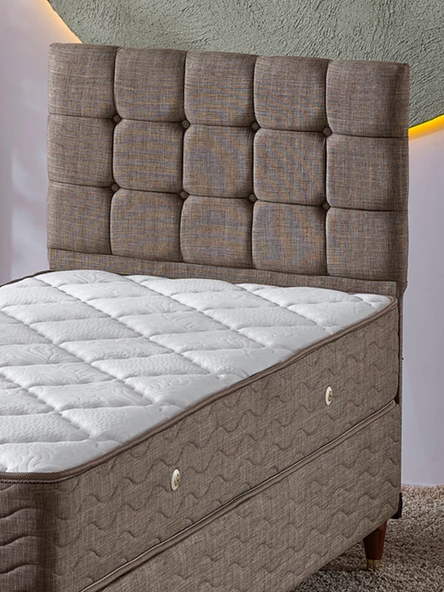 Beehanem 120X200 BENGÜ (BAZA+BAŞLIK+YATAK) 3LÜ SET - 4