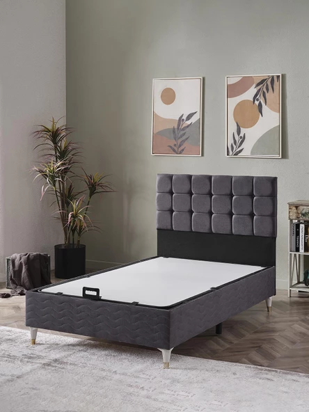 Beehanem 120x200 Bengü Baza+başlık (yataksız)