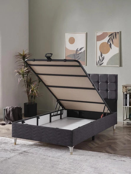 Beehanem 120x200 Bengü Baza+başlık+yatak Set - 3