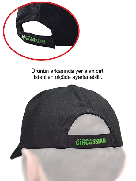 Nart Sosruko Baskılı Siyah Şapka - 4