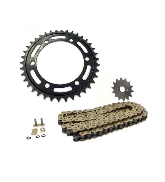Honda Cbr 250 R Uyumlu Zincir Dişli Seti Oringli 2011-2017 (520 Kaliteli Gold Zincir)Arasmto ürün görseli 1