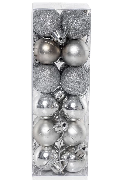 Yılbaşı Çam Ağacı Süsü Gümüş Top 3 cm 24'lü - Resim 2