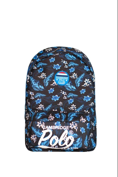 Çocuk Kol Saati Hediyeli Cambridge Polo Club Büyük Kapasiteli Çocuk Okul Çantası CPC.4022.C001 - 2