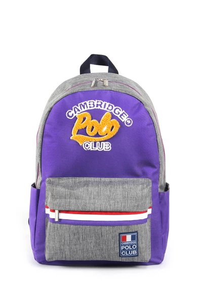 Çocuk Kol Saati Hediyeli Cambridge Polo Club Büyük Kapasiteli Çocuk Okul Çantası CPC.4039.C005 - 5