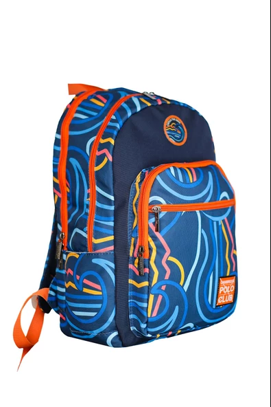 Çocuk Kol Saati Hediyeli Cambridge Polo Club Büyük Kapasiteli Çocuk Okul Çantası CPO.4092.C011 - 3