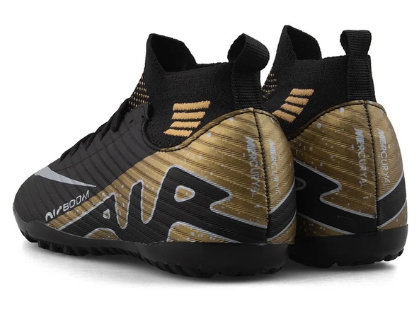 Laliga 565 Siyah Altın Rengi Çoraplı Haı Saha Ayakkabısı - 3