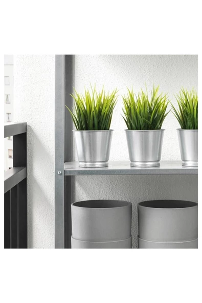 Bıntje Galvanizli Çelik Saksı - 9 Cm - 6